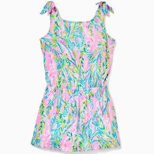NWT Lilly Pulitzer Girls Sundari Romper in Unicorn Of The Sea